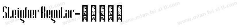 Sleigher Regular字体转换